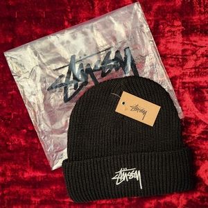 NWT Stussy Cuffed Beanie Black